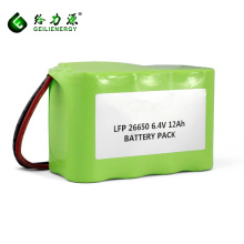 Fabrikpreis nachladbar 2S4P 6.4V 26650 ifepo4 12ah Lipo Batteriepack